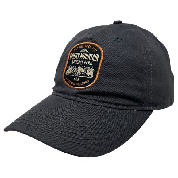 Rocky Mountain National Park Men's Embroidered Patch Dad Snapback Hat Cap - Picture 1 of 4